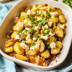 Baked Feta Potatoes