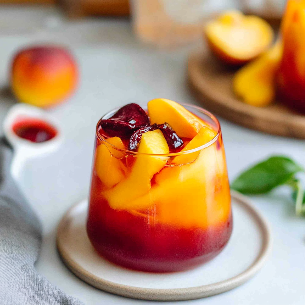 Peach Hibiscus Sunset Tea Recipe
