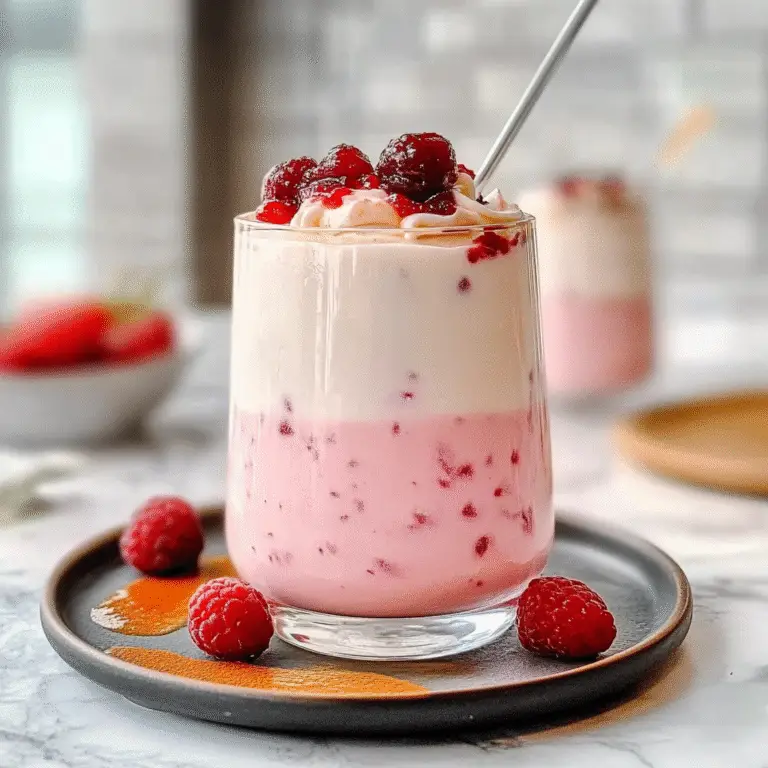 Vanilla Raspberry Iced Latte Recipe