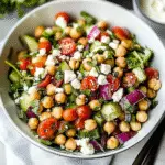 Mediterranean Chickpea Feta Salad