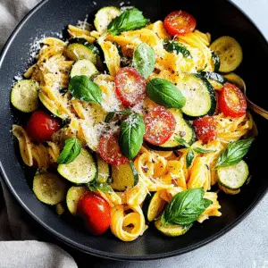 Pasta with Zucchini and Tomatoes Recipe
