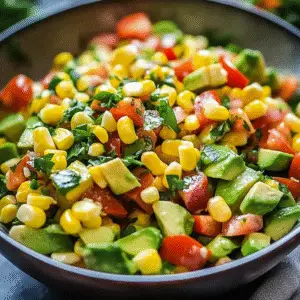 Delicious Summer Corn Salad with Avocado