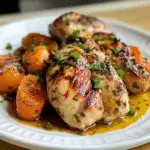 Garlic Herb Chicken with Caramelized Carrots