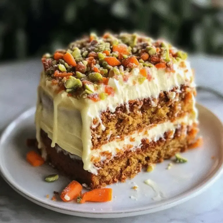 Pistachio Carrot Cake Recipe