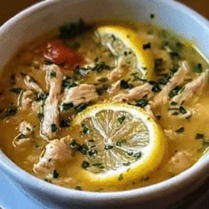 Mediterranean Lemon Chicken Soup Recipe