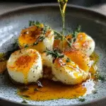 Fried Goat Cheese with Tarragon & Honey