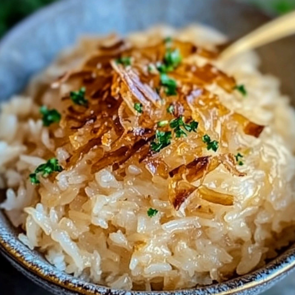 French Onion Butter Rice Recipe