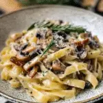 Rosemary Honey Butter Pasta with Crispy Mushrooms