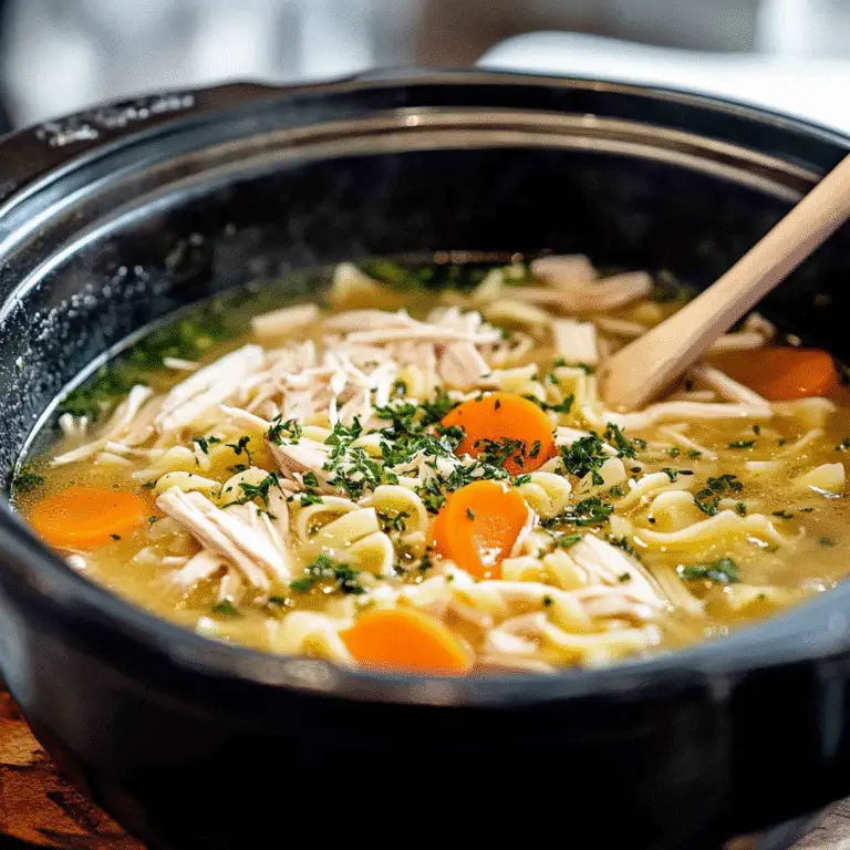Crockpot Chicken Noodle Soup Recipe