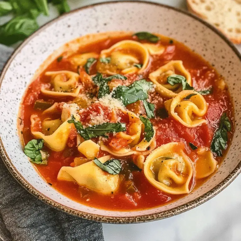 Crockpot Creamy Tomato Tortellini Soup Recipe