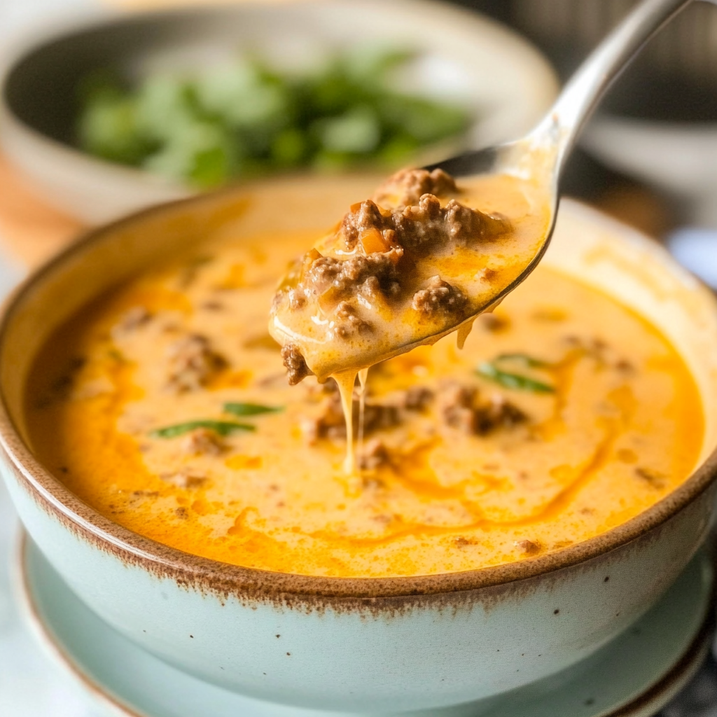Crockpot Cheeseburger Soup Recipe