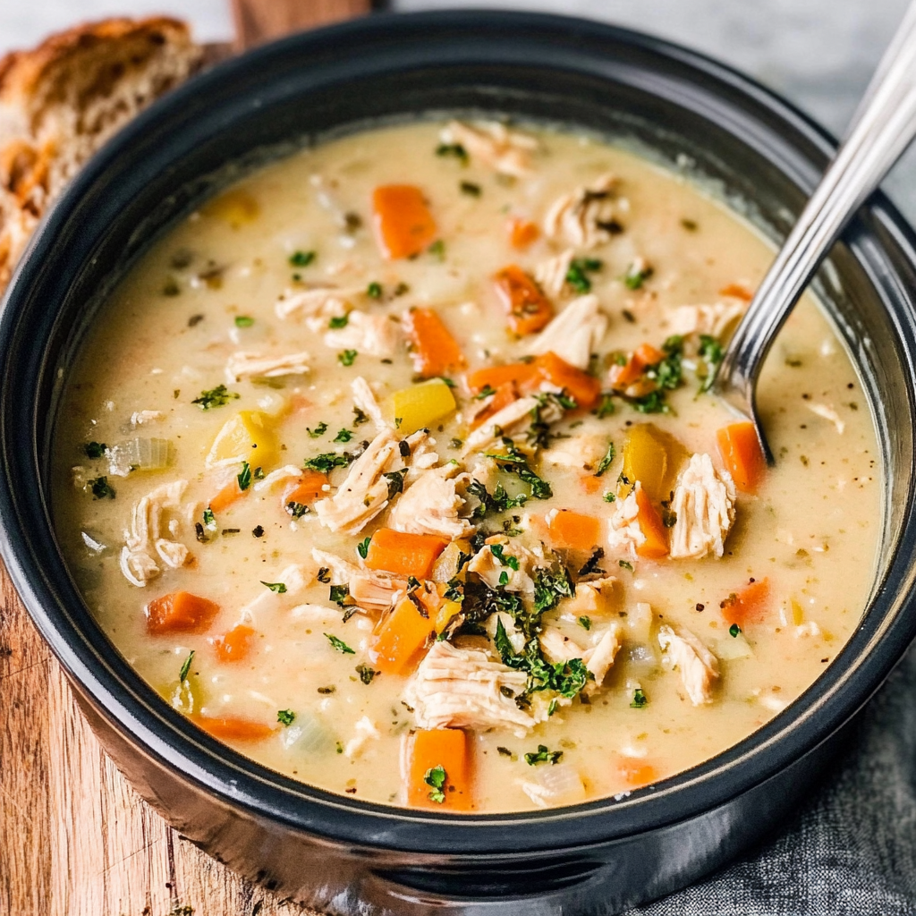 Crockpot Chicken and Rice Soup Recipe