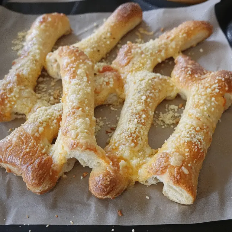 Cheesy Halloween Breadstick Bones Recipe