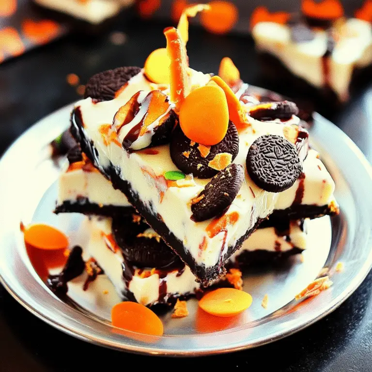 White Chocolate Halloween Oreo Bark Recipe
