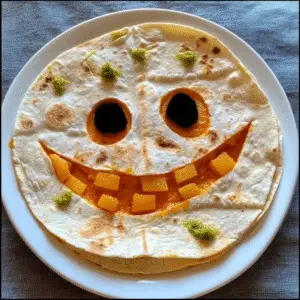 Cheesy Jack o Lantern Quesadillas Recipe