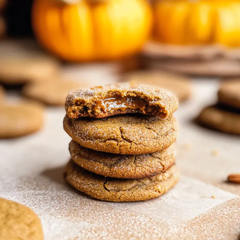 Brown Butter Pumpkin Snickerdoodle Cookies