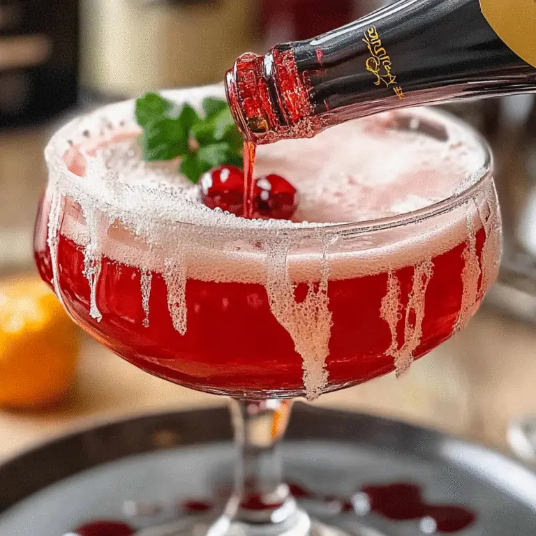 Vampire’s Kiss Champagne Cocktail Recipe
