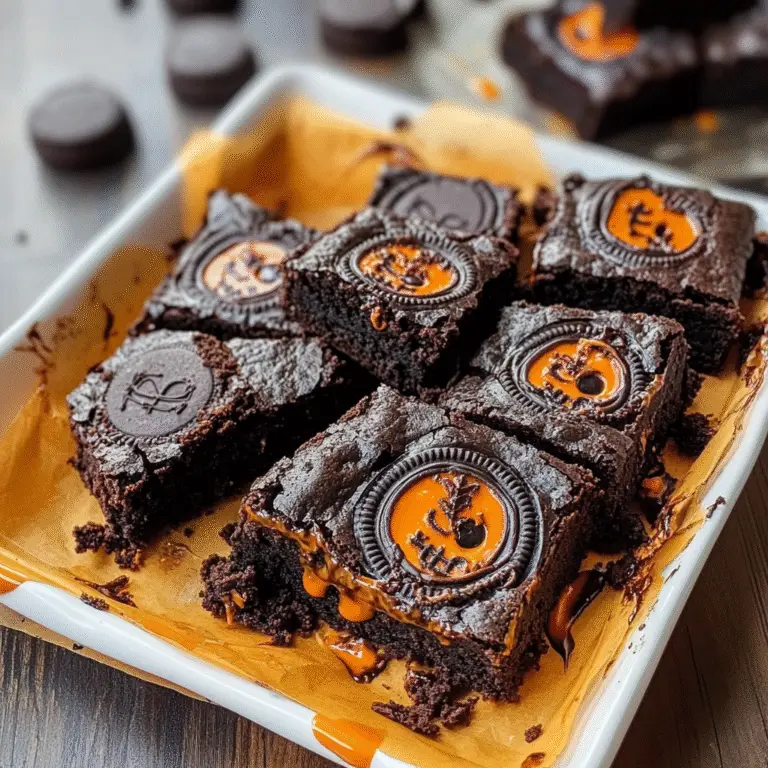 Halloween Oreo Brownies Recipe