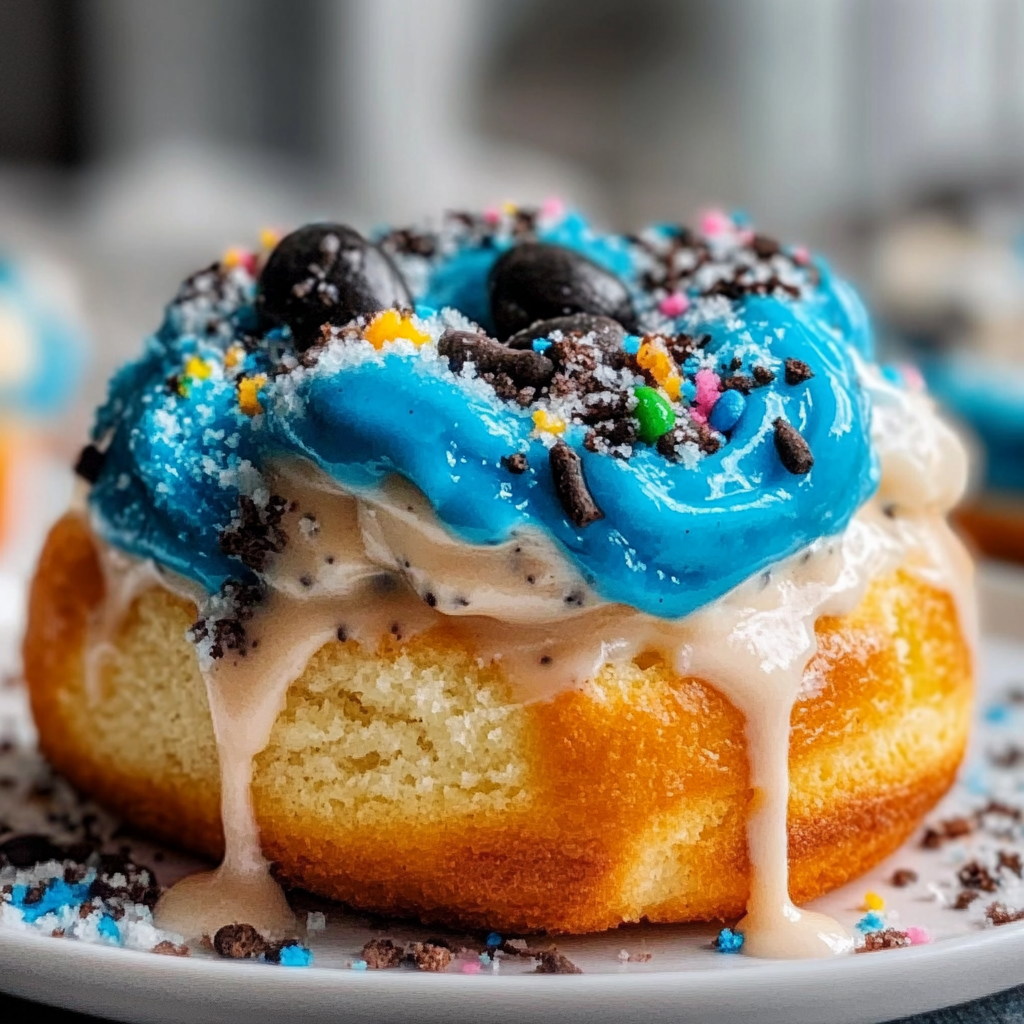 Cookie Monster Cinnamon Rolls Recipe