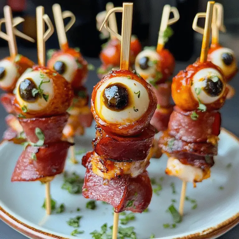 Skewered Salami Eyeballs