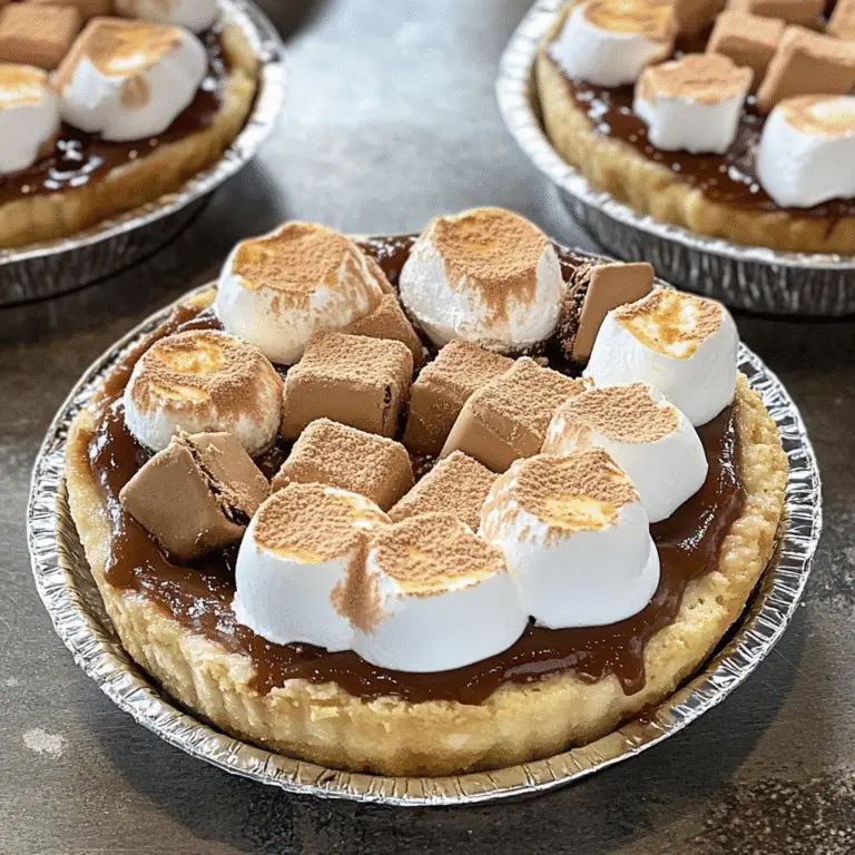 Five Minute Mini S'mores Pies