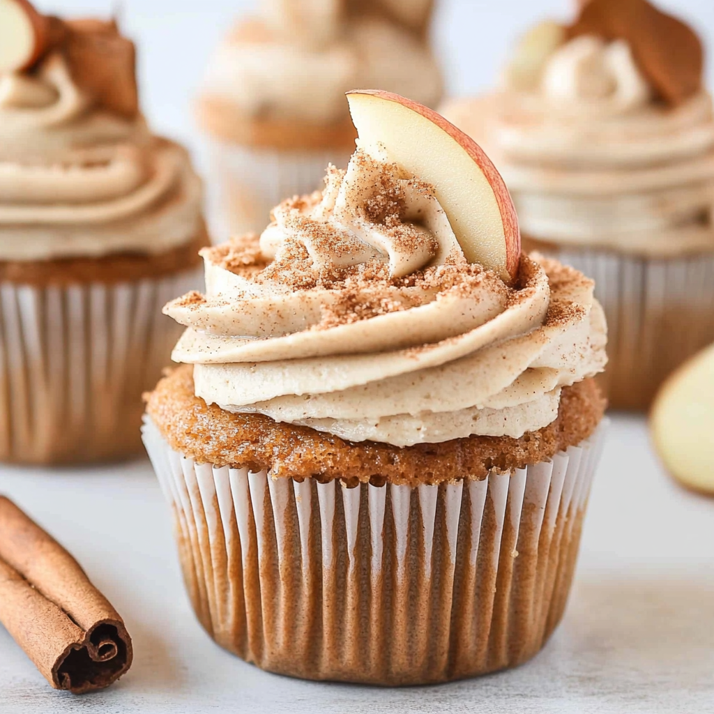 Apple Cider Cupcakes with Brown Sugar