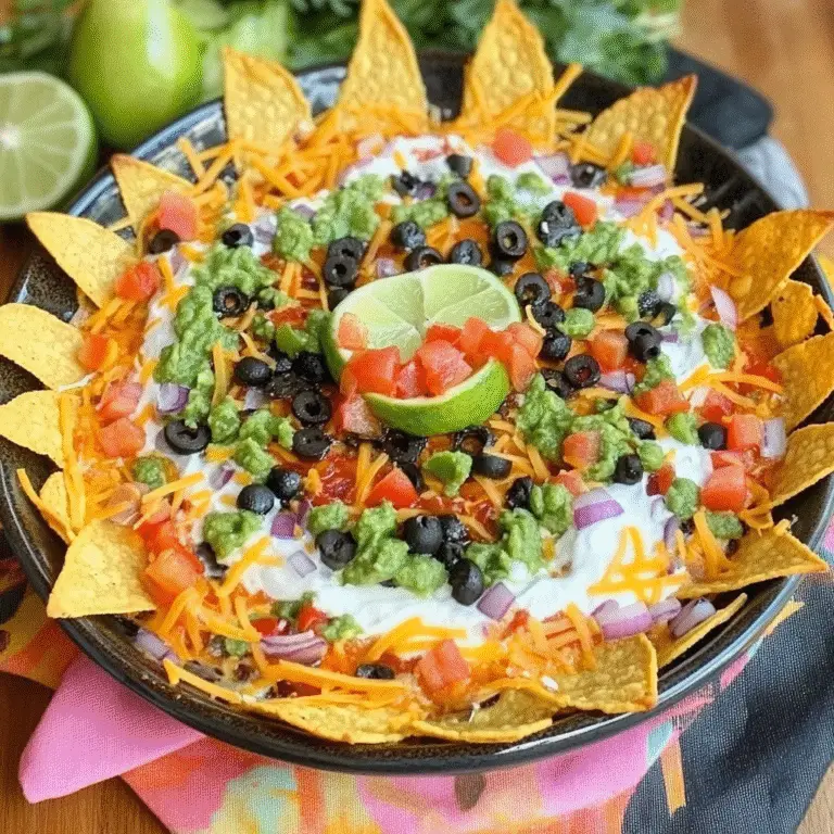 Spiderweb Taco Dip Recipe