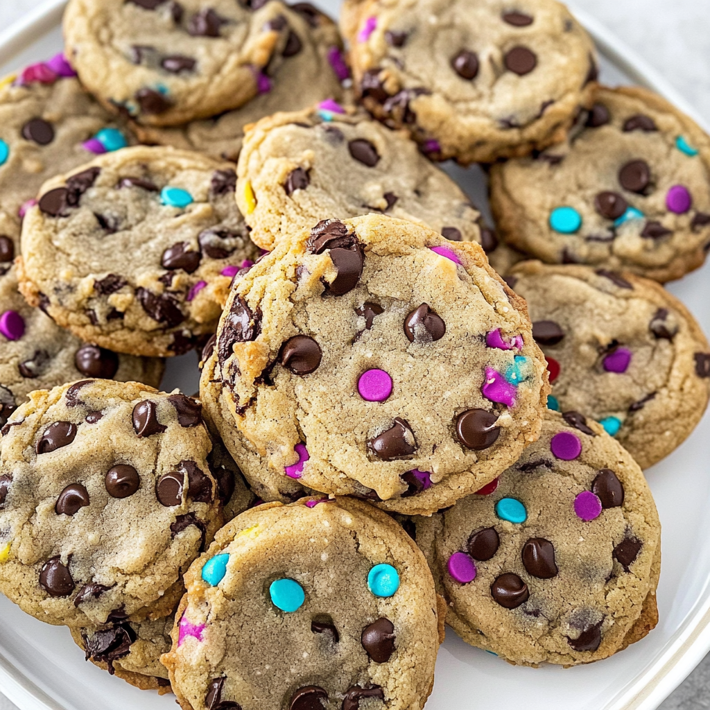 Colorful Chocolate Chip Cookies Recipe
