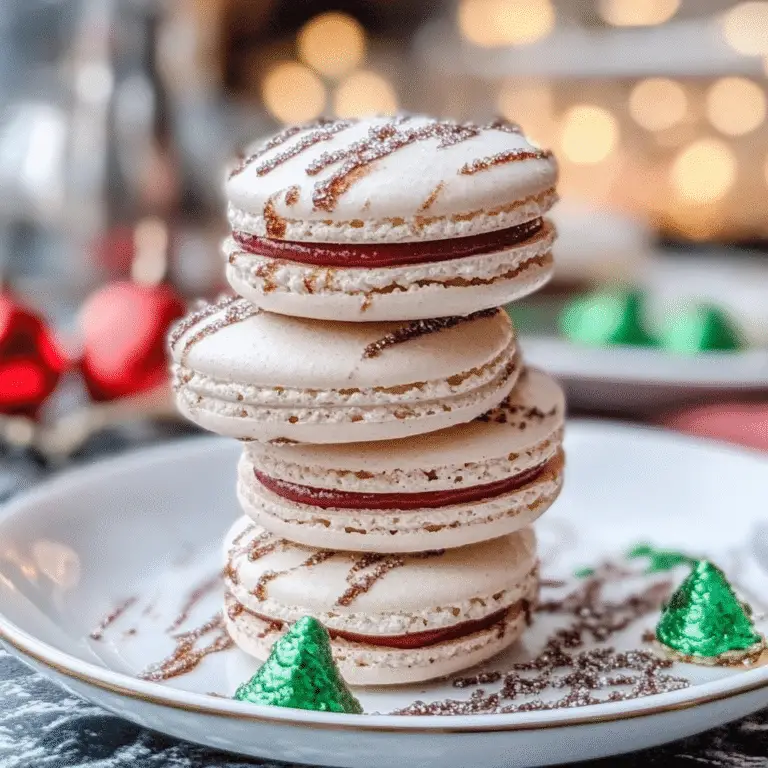 Christmas Tree Cake Macarons Recipe