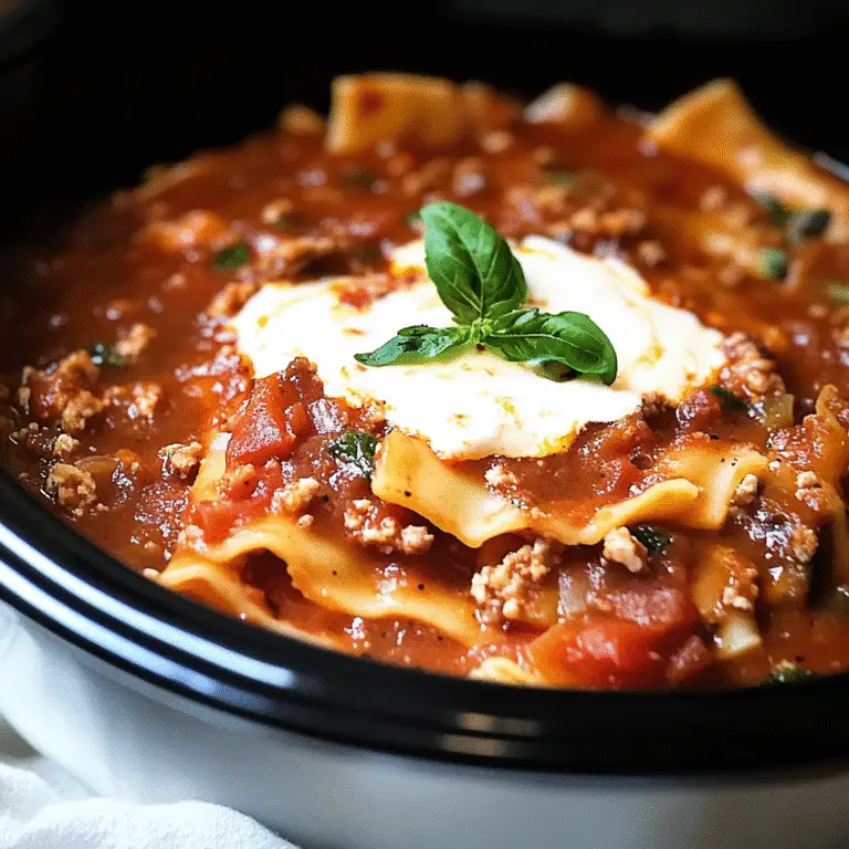 Crockpot Lasagna Soup Recipe