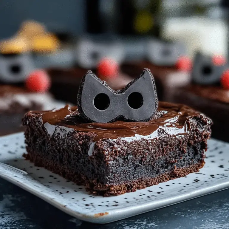 Bat Brownies for Party Fun