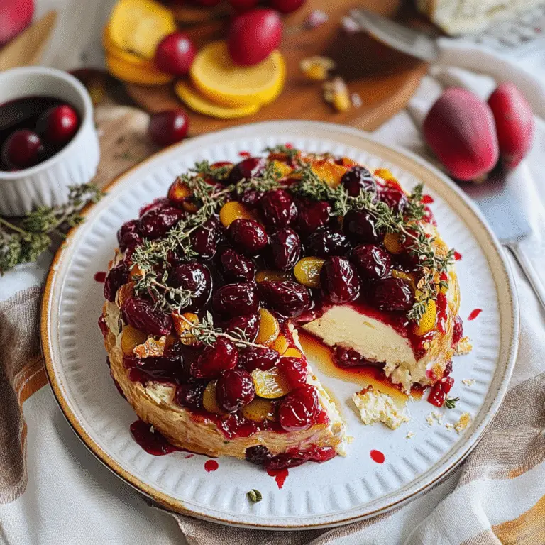 Baked Brie with Cranberries Recipe