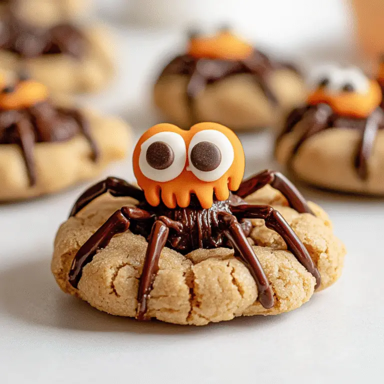 Halloween Peanut Butter Spider Cookies Recipe