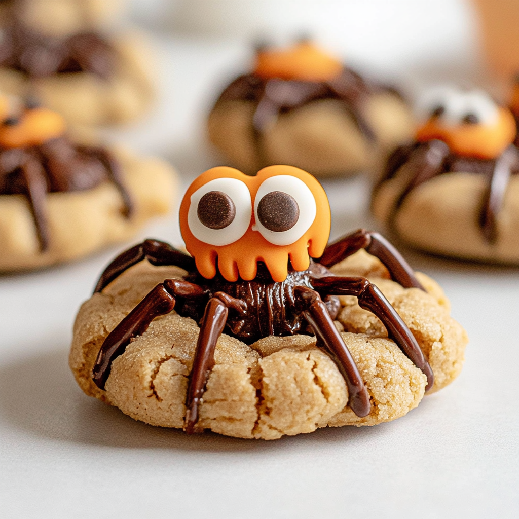 Halloween Peanut Butter Spider Cookies Recipe