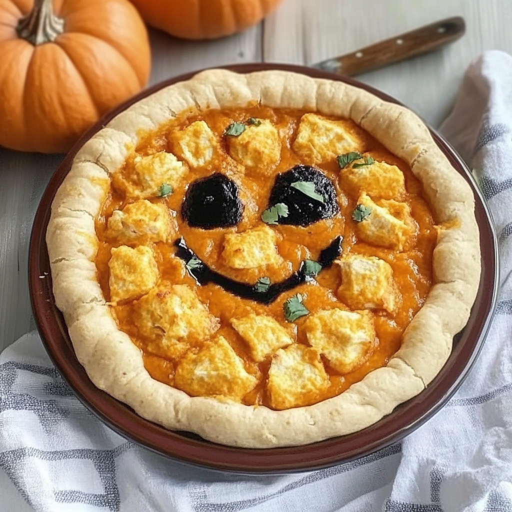 Creamy Halloween Buffalo Chicken Dip Recipe