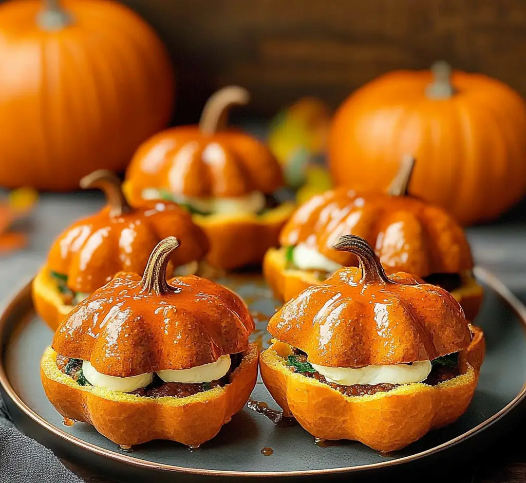 Pumpkin-Shaped Sliders