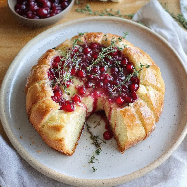 Cranberry Brie Bread Bow