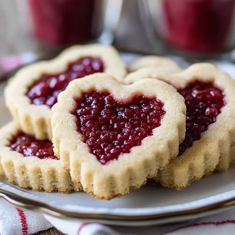 Classic Raspberry Linzer Heart Cookies Recipe