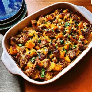 Butternut Squash Sausage Casserole Recipe