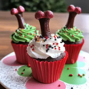 Festive Santa Legs Cupcakes