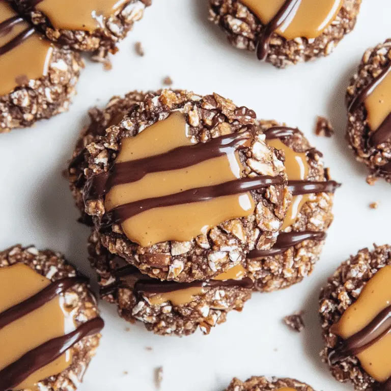 Turtle Thumbprint Cookies Recipe