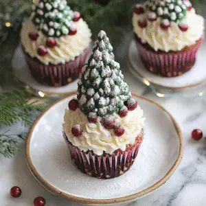 Festive Tree Cupcakes