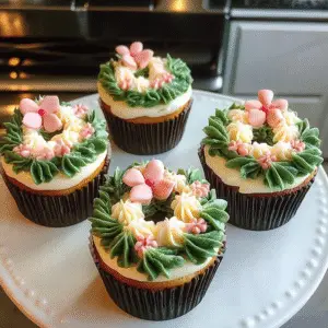 Festive Tree Cupcakes