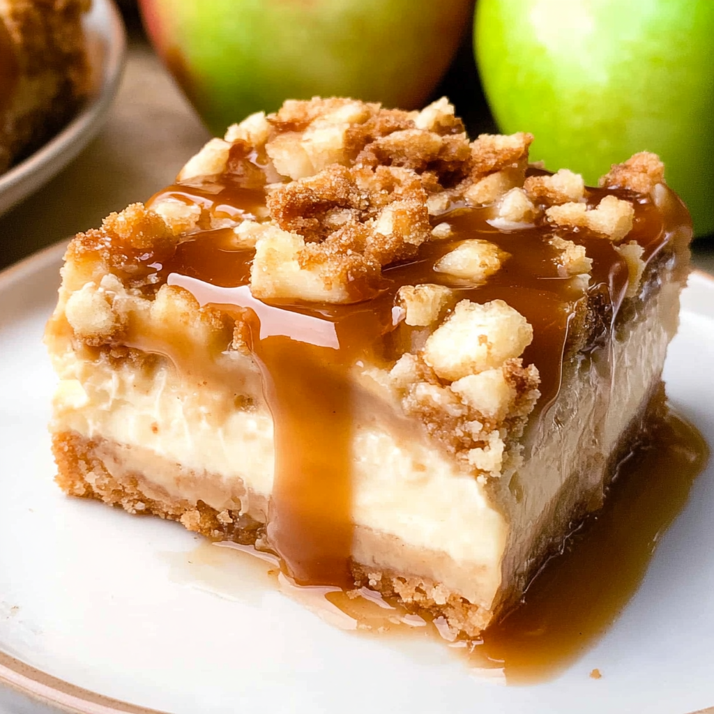 Caramel Apple Cheesecake Bars Recipe