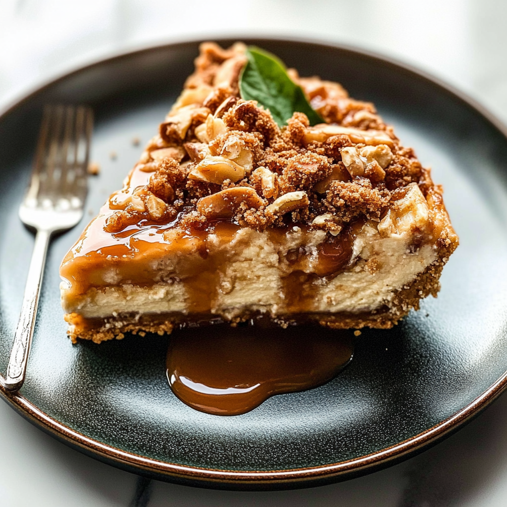 Salted Caramel Apple Pie Cheesecake Recipe