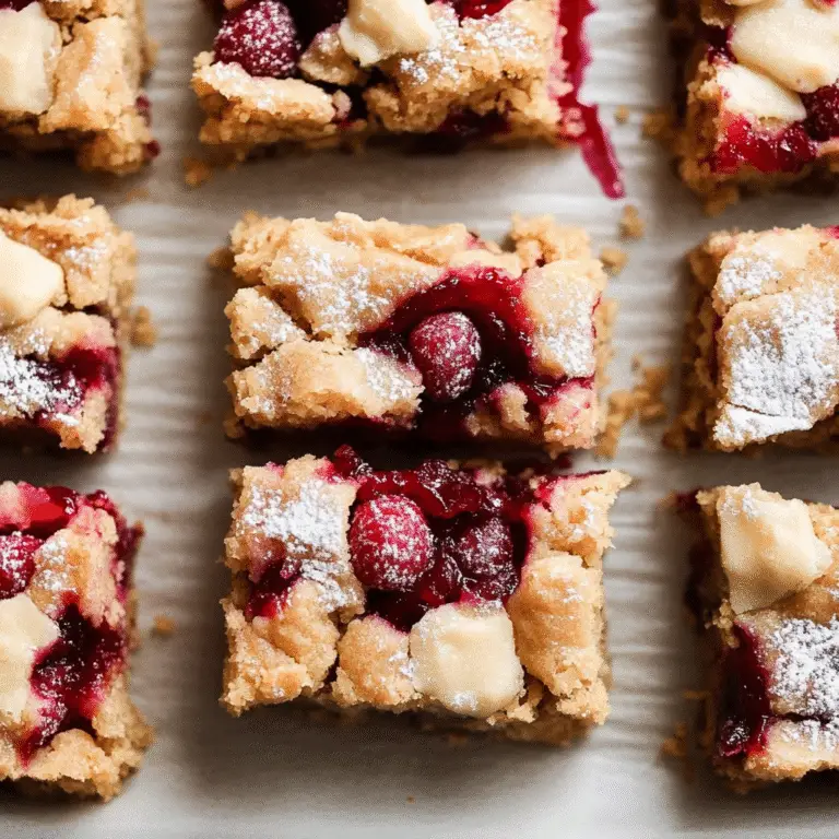 Cranberry Crumble Bars
