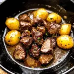 Slow Cooker Garlic Butter Beef Bites Recipe