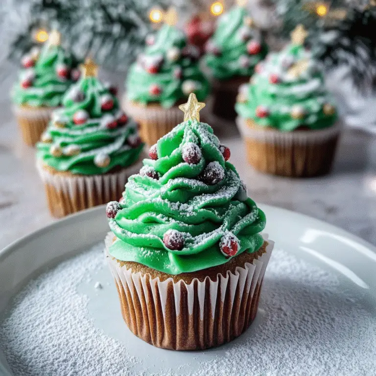 Christmas Tree Cupcake Recipe