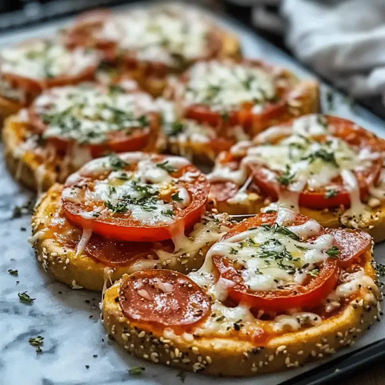 High Protein Pizza Bagels