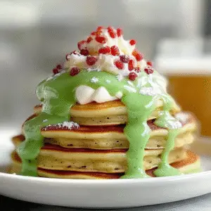 Grinch Pancakes